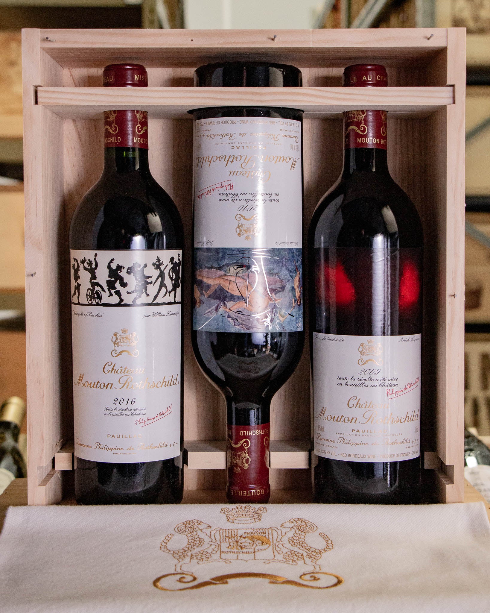 Chateau Mouton Rothschild Pauillac 2009 2010 2016 (3-Pack OWC)