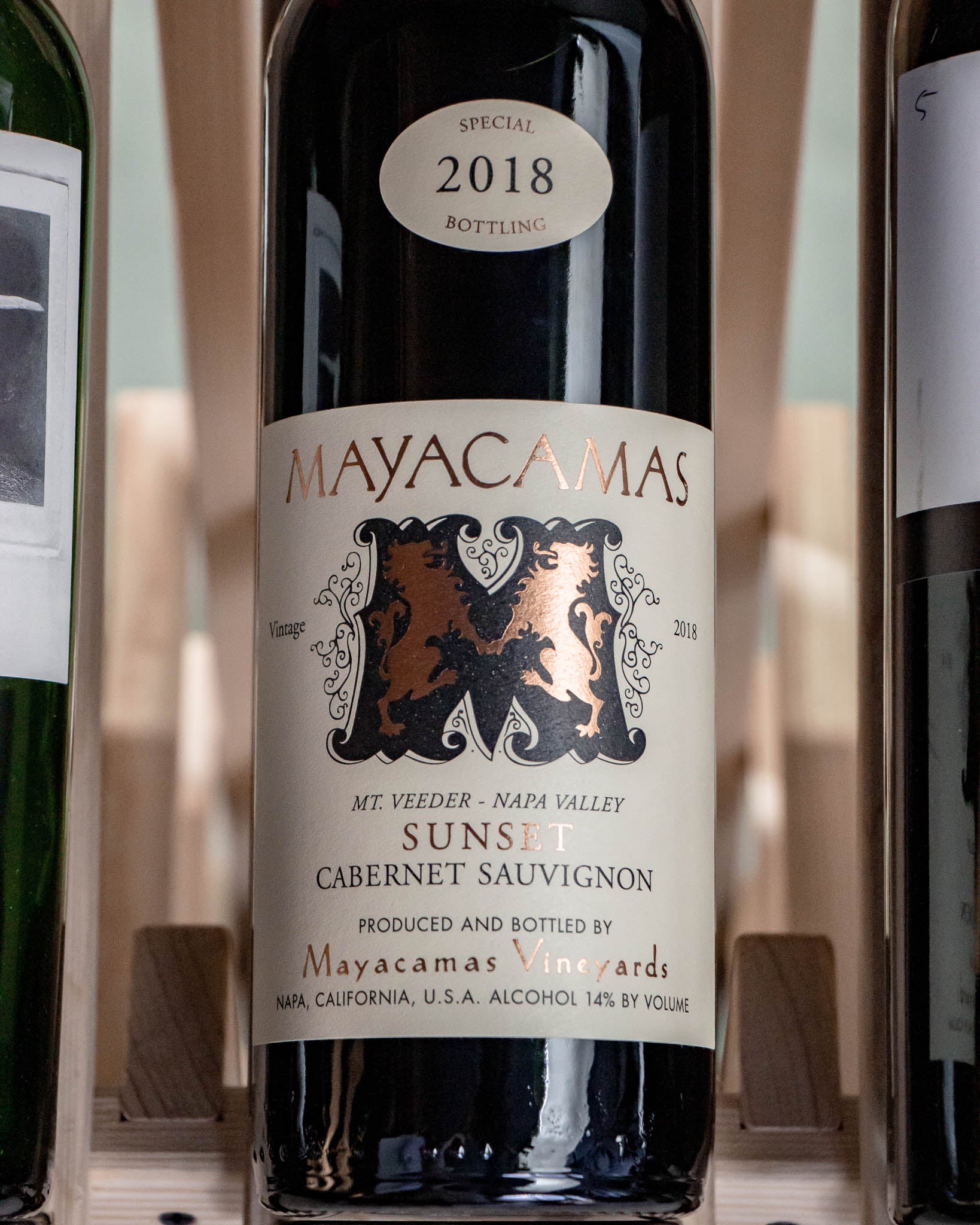 Mayacamas Vineyards Cabernet Sauvignon Sunset Mt. Veeder Napa Valley 2018