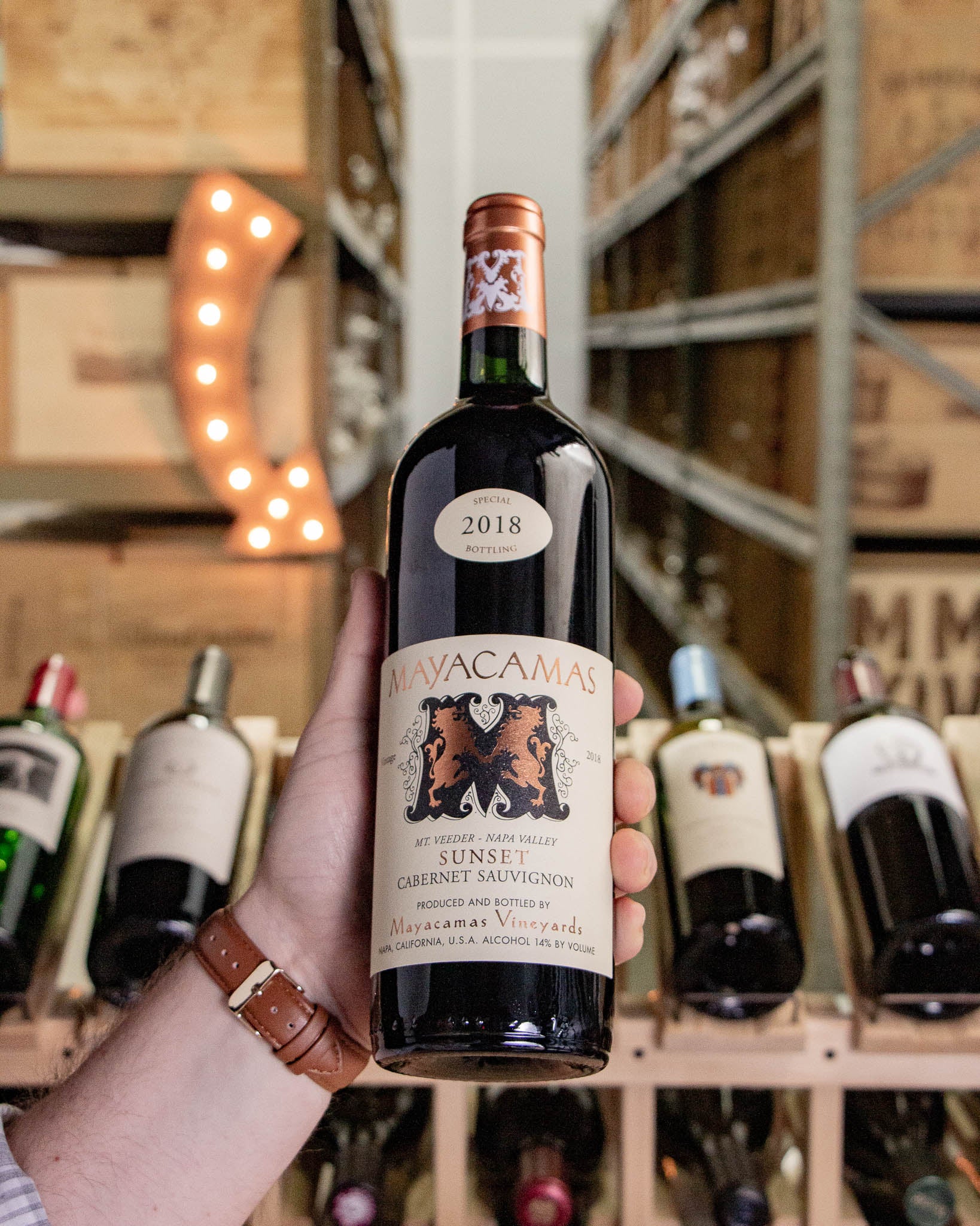 Mayacamas Vineyards Cabernet Sauvignon Sunset Mt. Veeder Napa Valley 2018