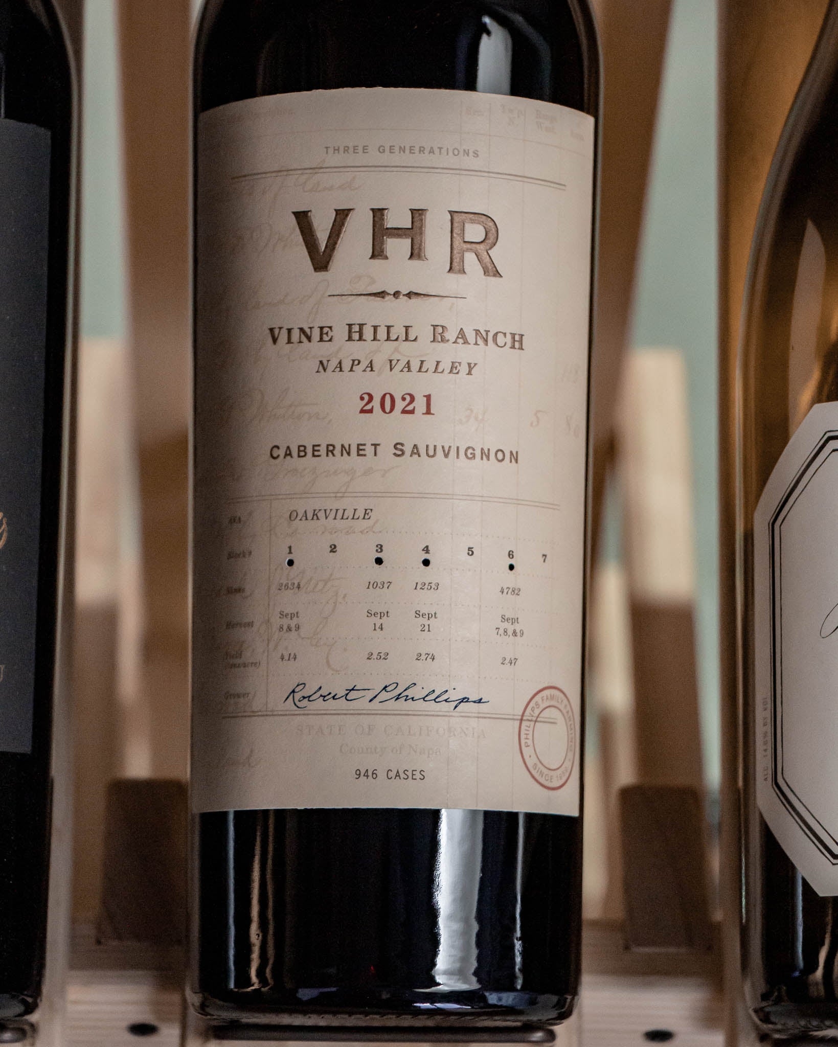 Vine Hill Ranch Cabernet Sauvignon VHR Oakville Napa Valley 2021