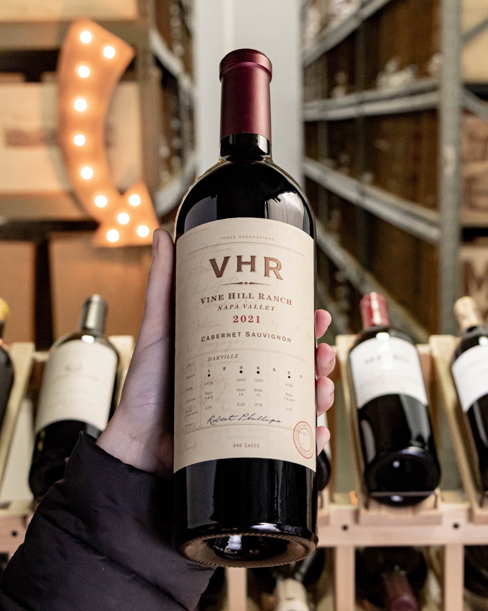 Vine Hill Ranch Cabernet Sauvignon VHR Oakville Napa Valley 2021