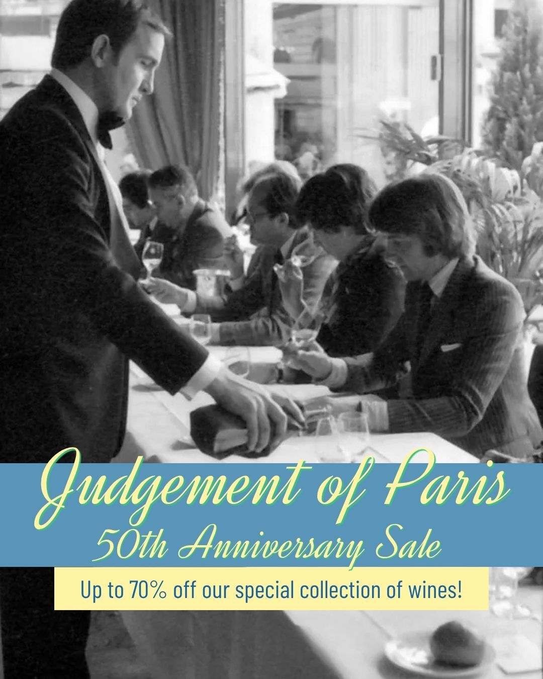 50th Anniversary of the Judgement of Paris Sale!