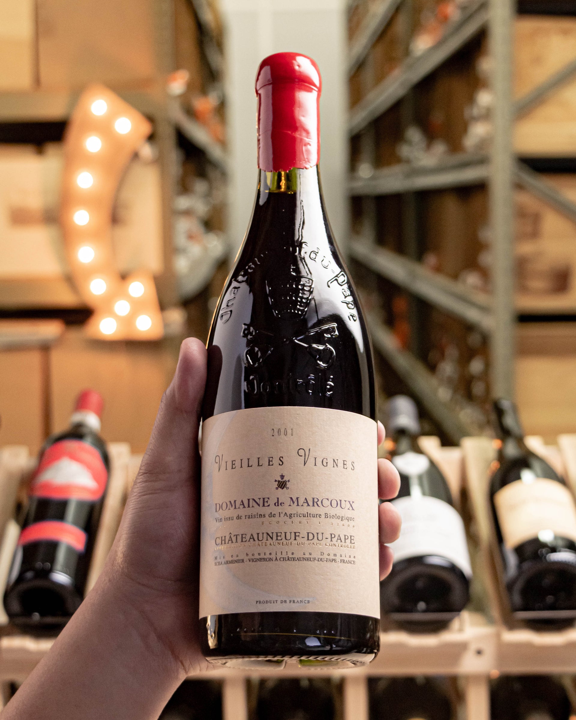 Domaine de Marcoux Châteauneuf-du-Pape Rouge Vieilles Vignes 2001 (cracked wax capsule)