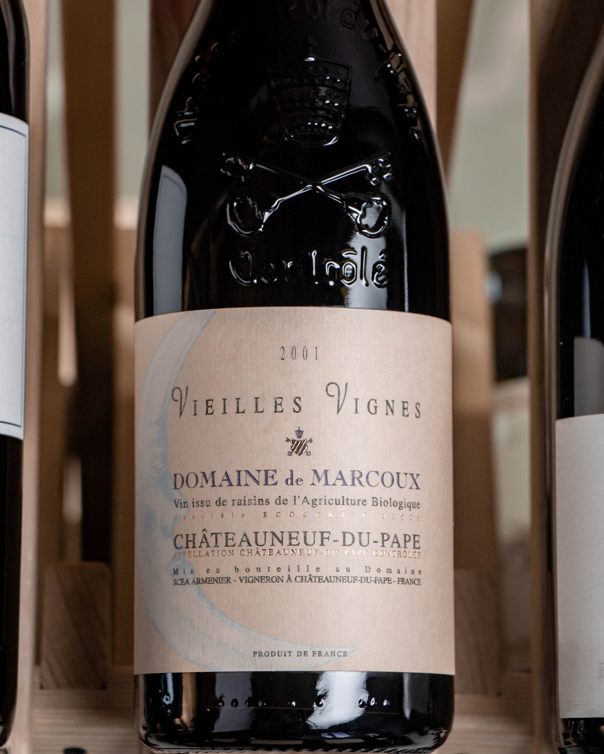 Domaine de Marcoux Châteauneuf-du-Pape Rouge Vieilles Vignes 2001 (cracked wax capsule)