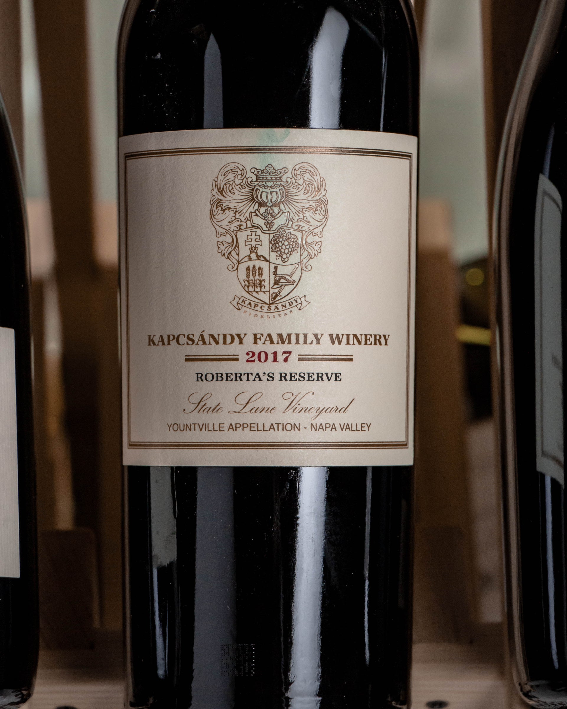 Kapcsándy Merlot Roberta's Reserve Yountville Napa Valley 2017