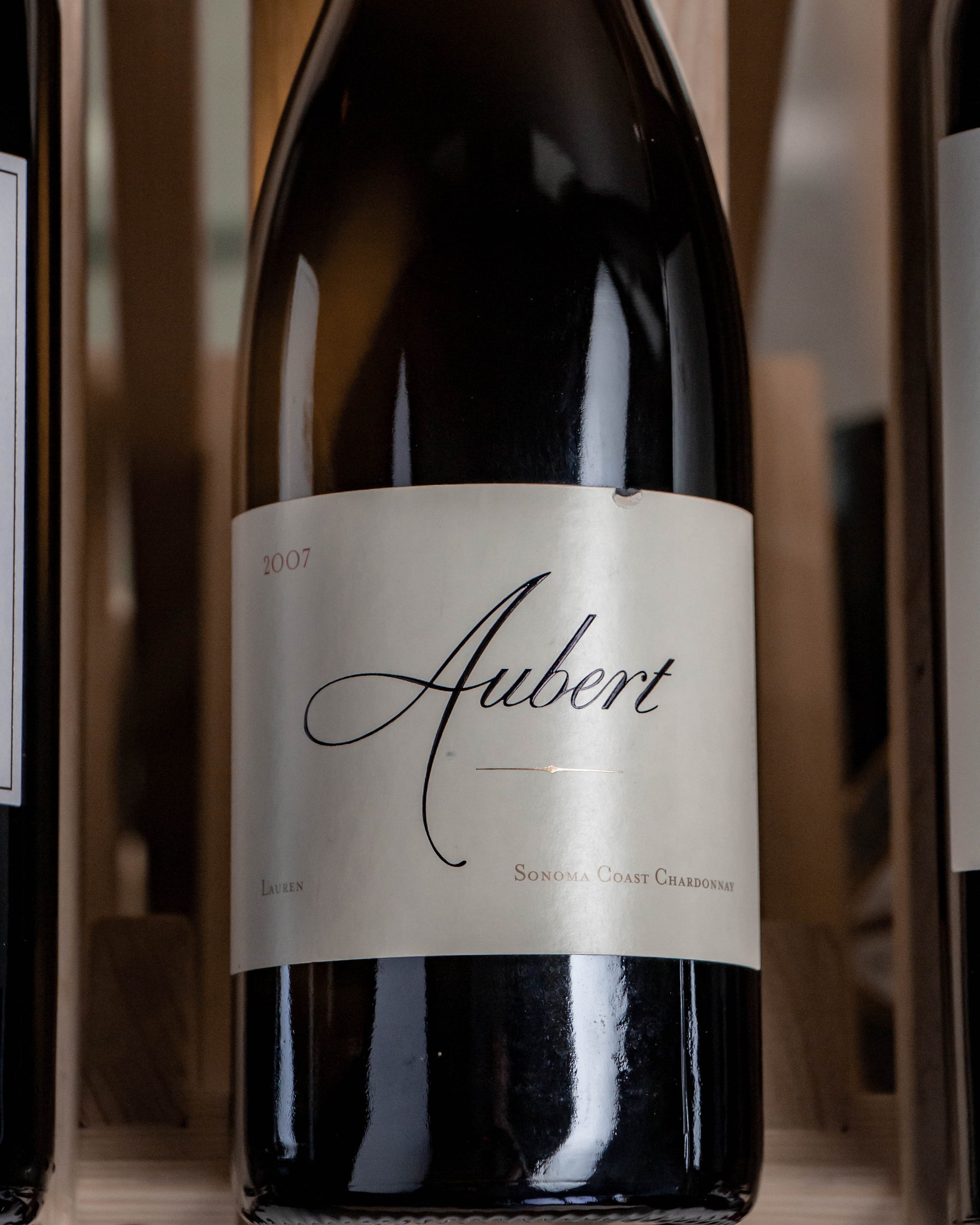 Aubert Chardonnay Lauren Estate Vineyard Sonoma Coast 2007 (knicked label)
