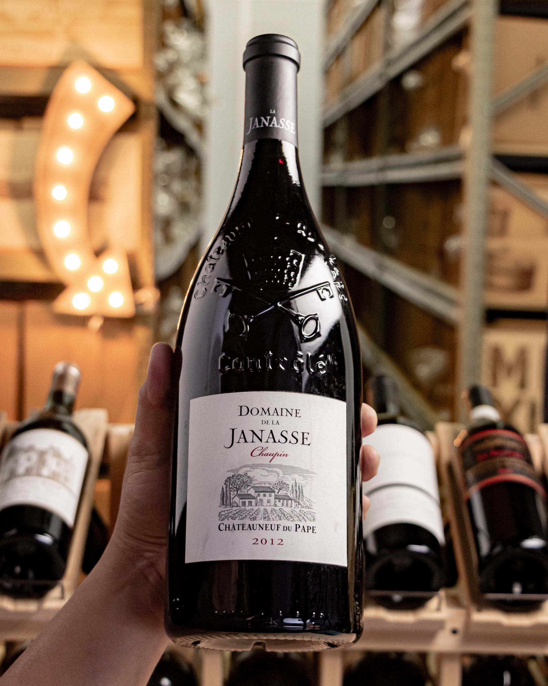 Domaine de la Janasse Châteauneuf-du-Pape Chaupin 2012 (Magnum 1.5L) (stained label)