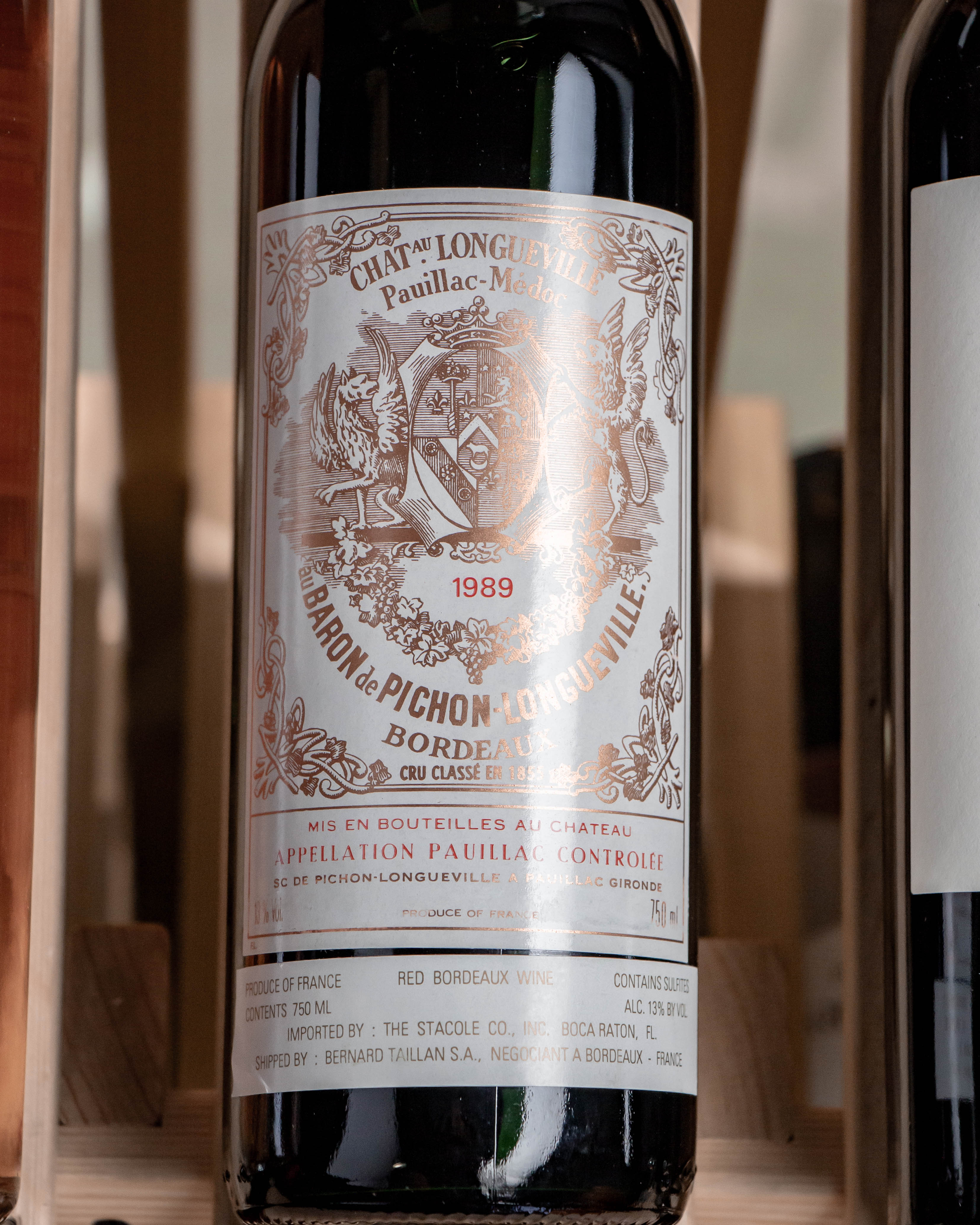 Château Pichon-Longueville Baron Grand Cru Classé Pauillac 1989