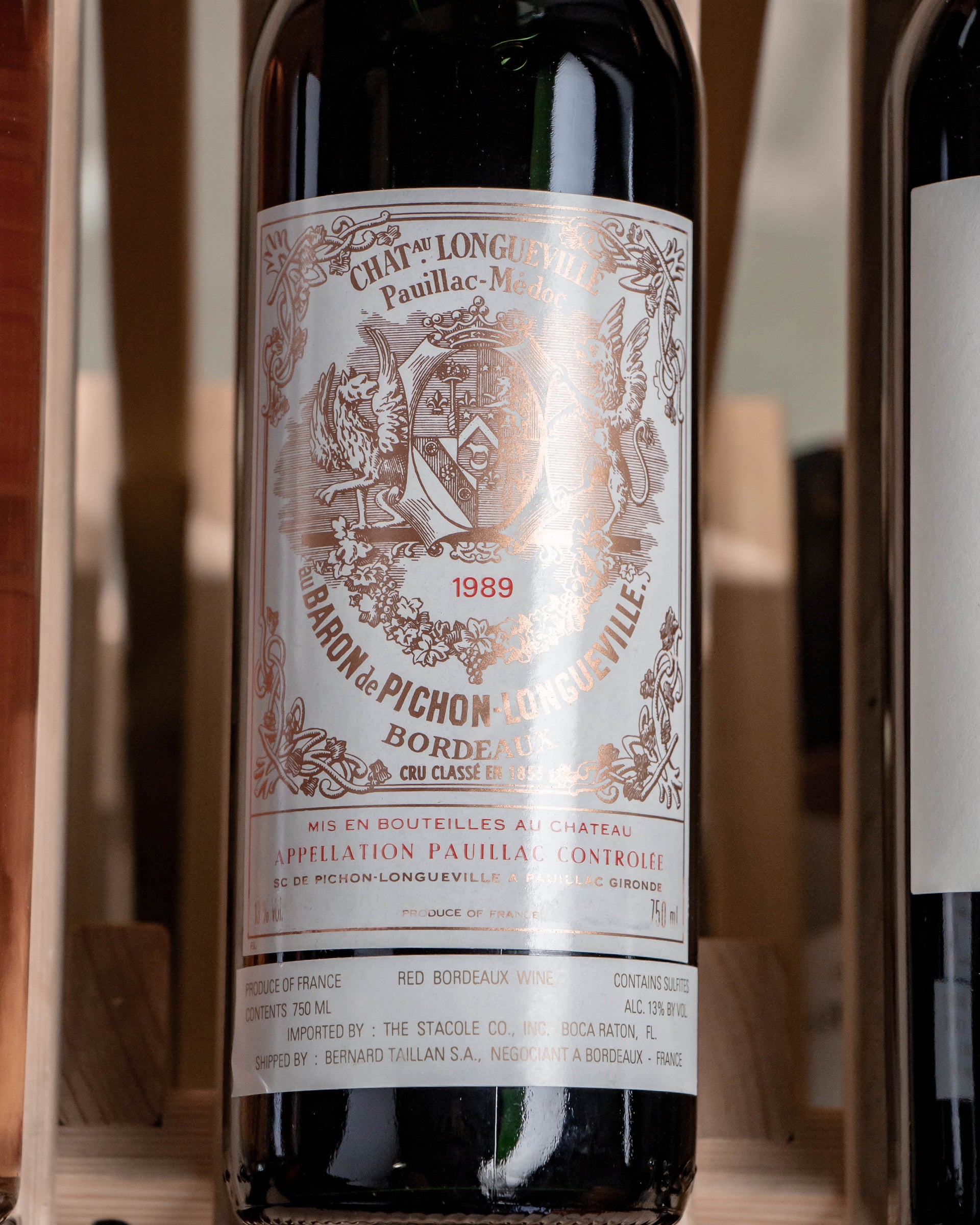 Château Pichon-Longueville Baron Grand Cru Classé Pauillac 1989