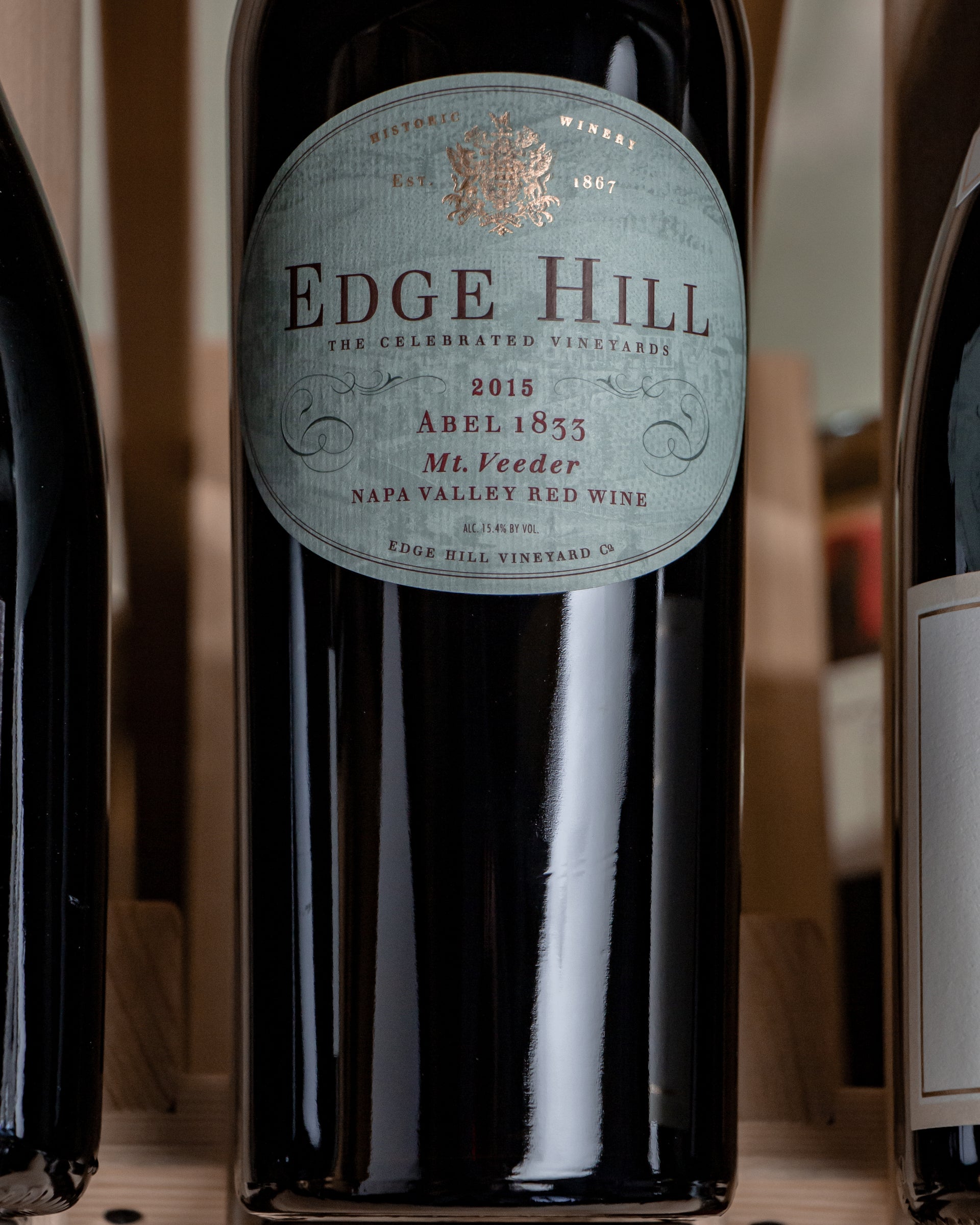 Edge Hill Red Blend Abel 1833 Mount Veeder Napa Valley 2015