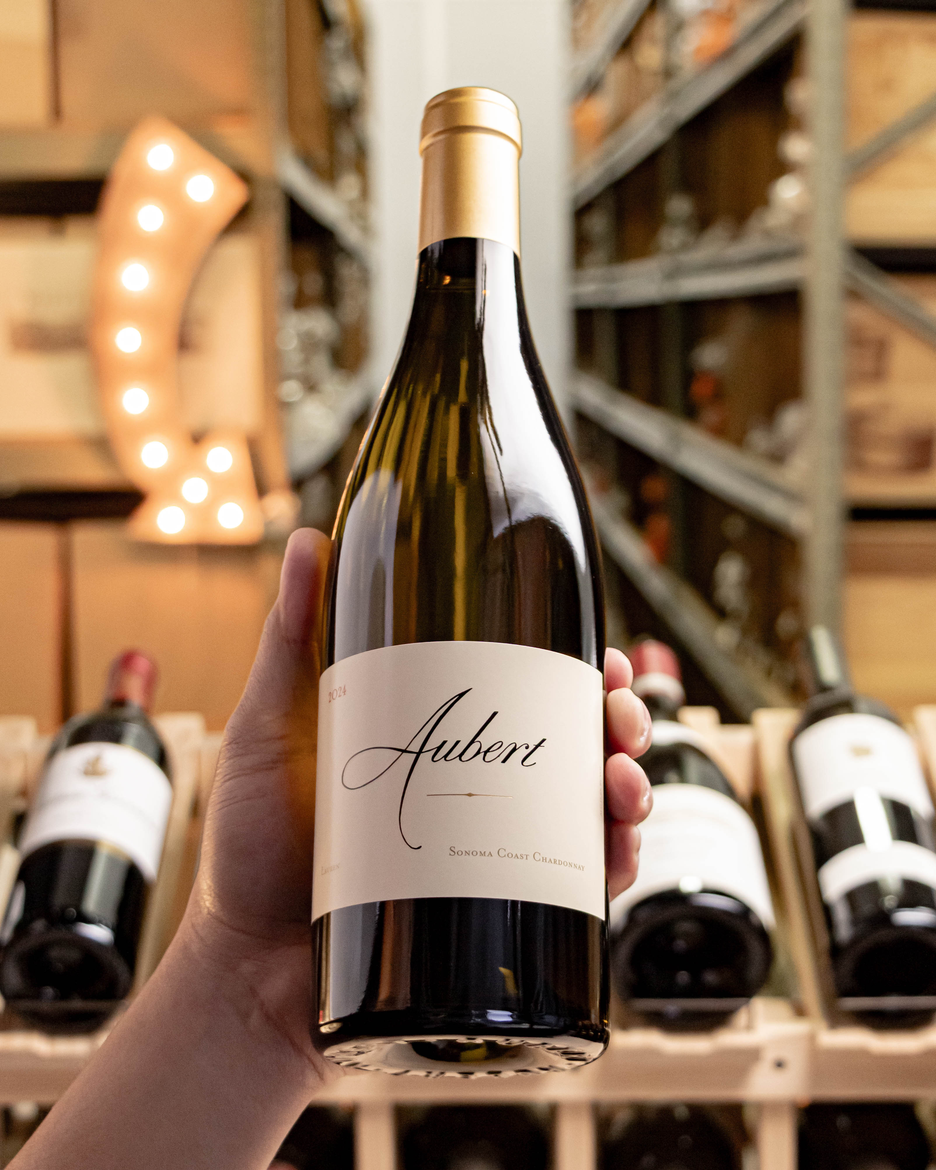 TWI100点 Aubert LAUREN Chardonnay 2024 2024 Aubert Wines Lauren Vineyard Chardonnay 750ml - Cana Wine Company