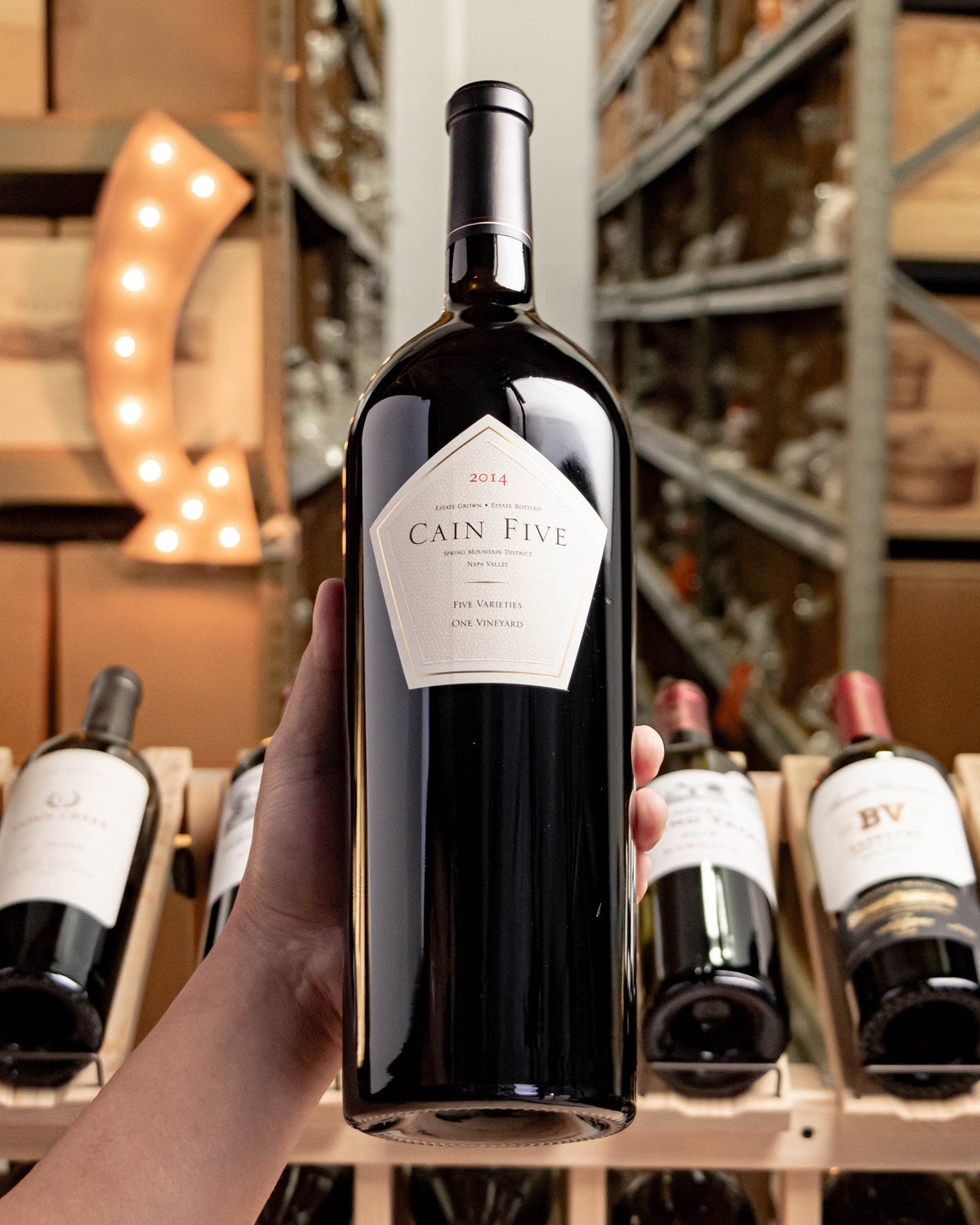 Cain Vineyard & Winery Red Blend Cain Five Spring Mountain District Napa Valley 2-Pack Magnum Vertical (14,15)