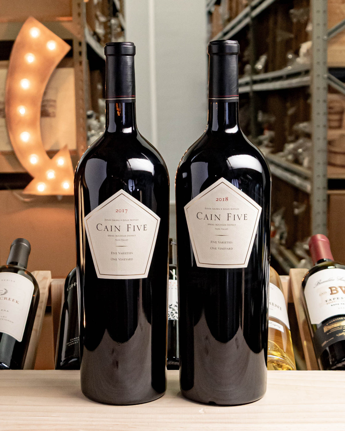 Cain Vineyard & Winery Red Blend Cain Five Spring Mountain District Napa Valley 2-Pack Magnum Vertical (17,18)