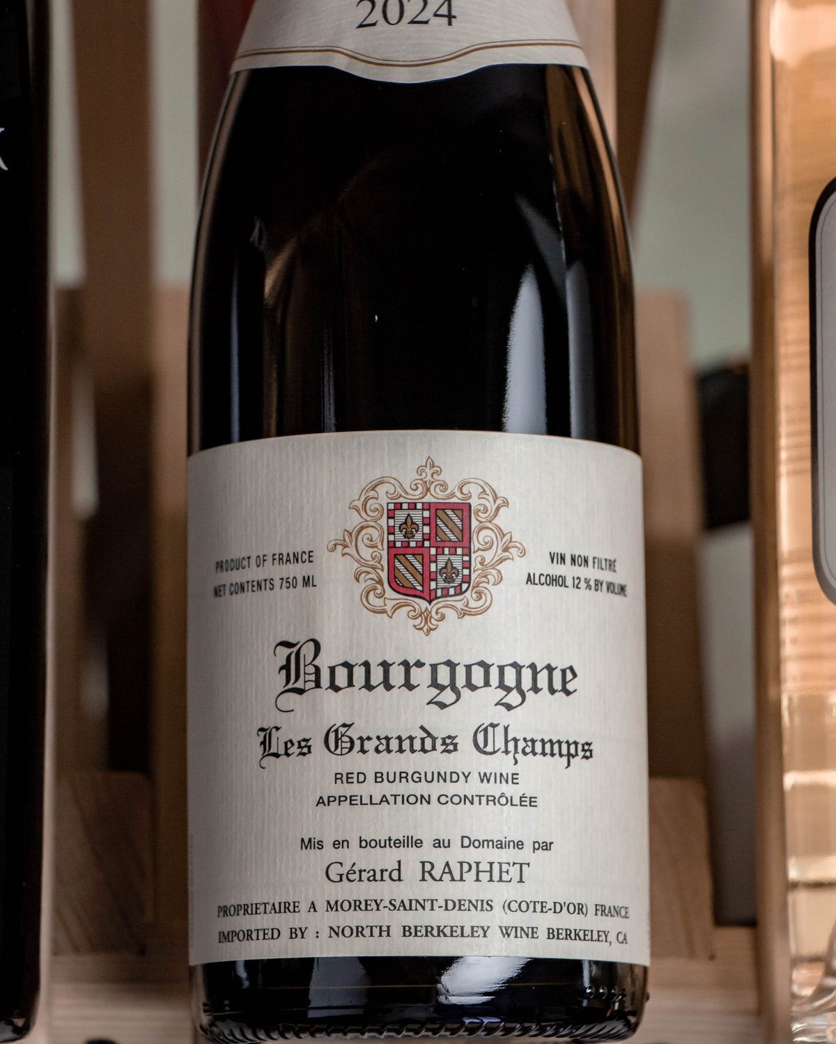 Domaine Gérard Raphet Rouge Cuvée Unique Les Grands Champs Bourgogne 2024