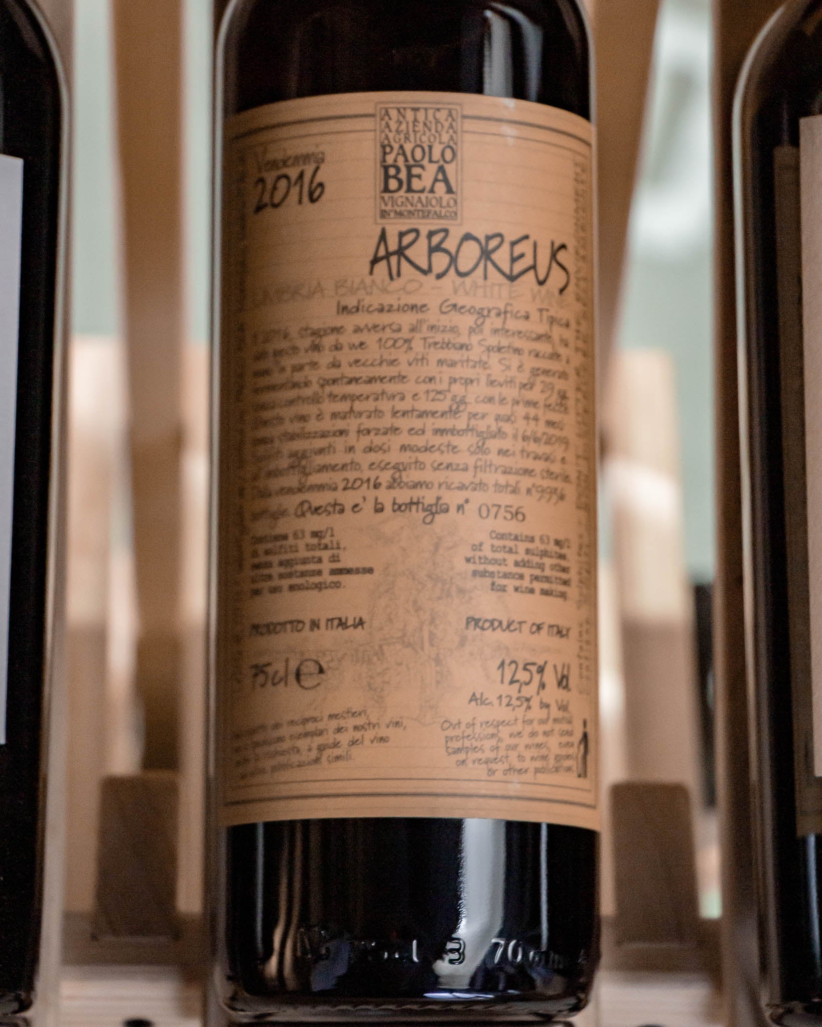 Paolo Bea Arboreus Trebbiano Spoletino Umbria Bianco 2016