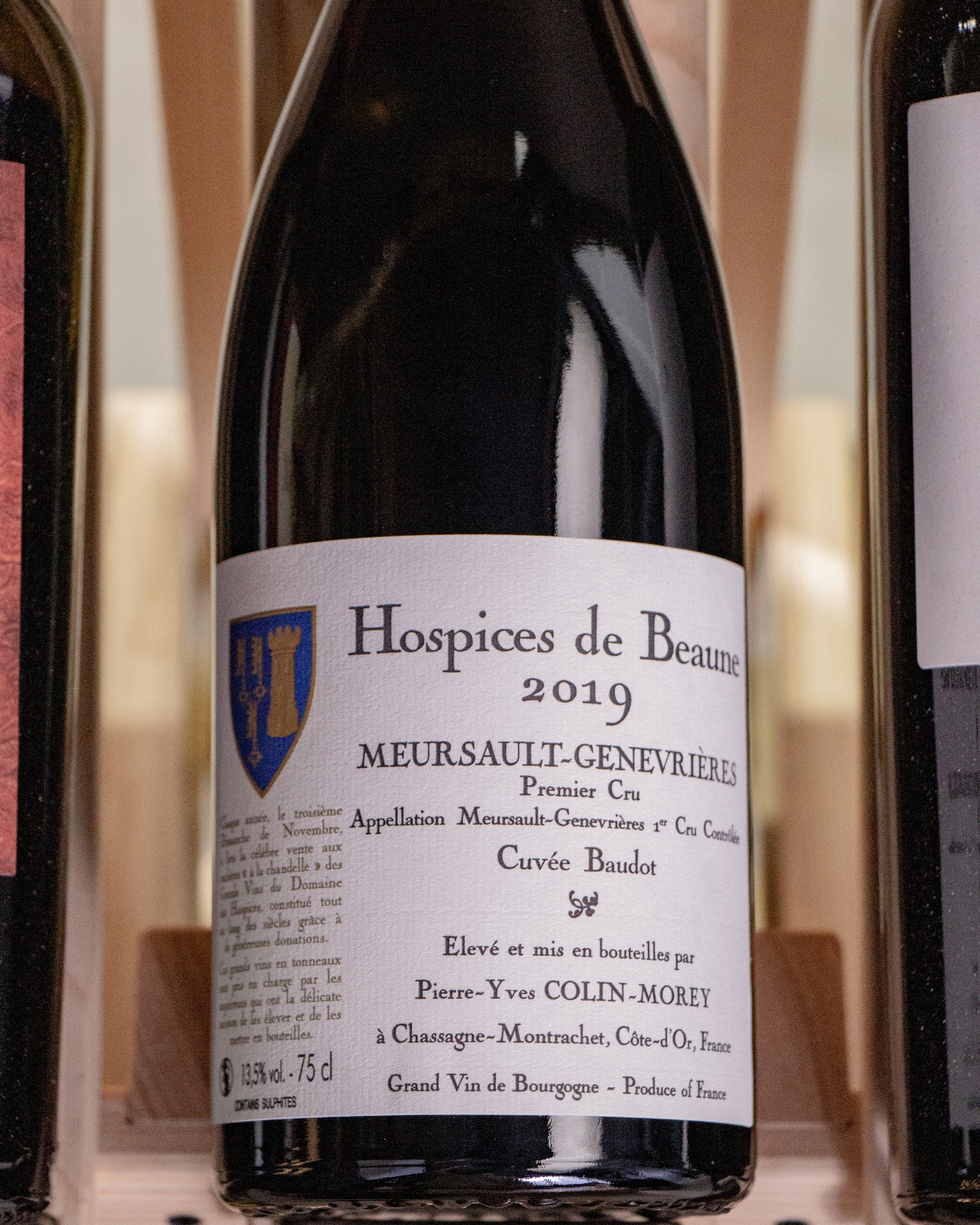 Pierre-Yves Colin-Morey Hospices de Beaune Meursault-Genevrieres Cuvee Baudot Premier Cru 2019