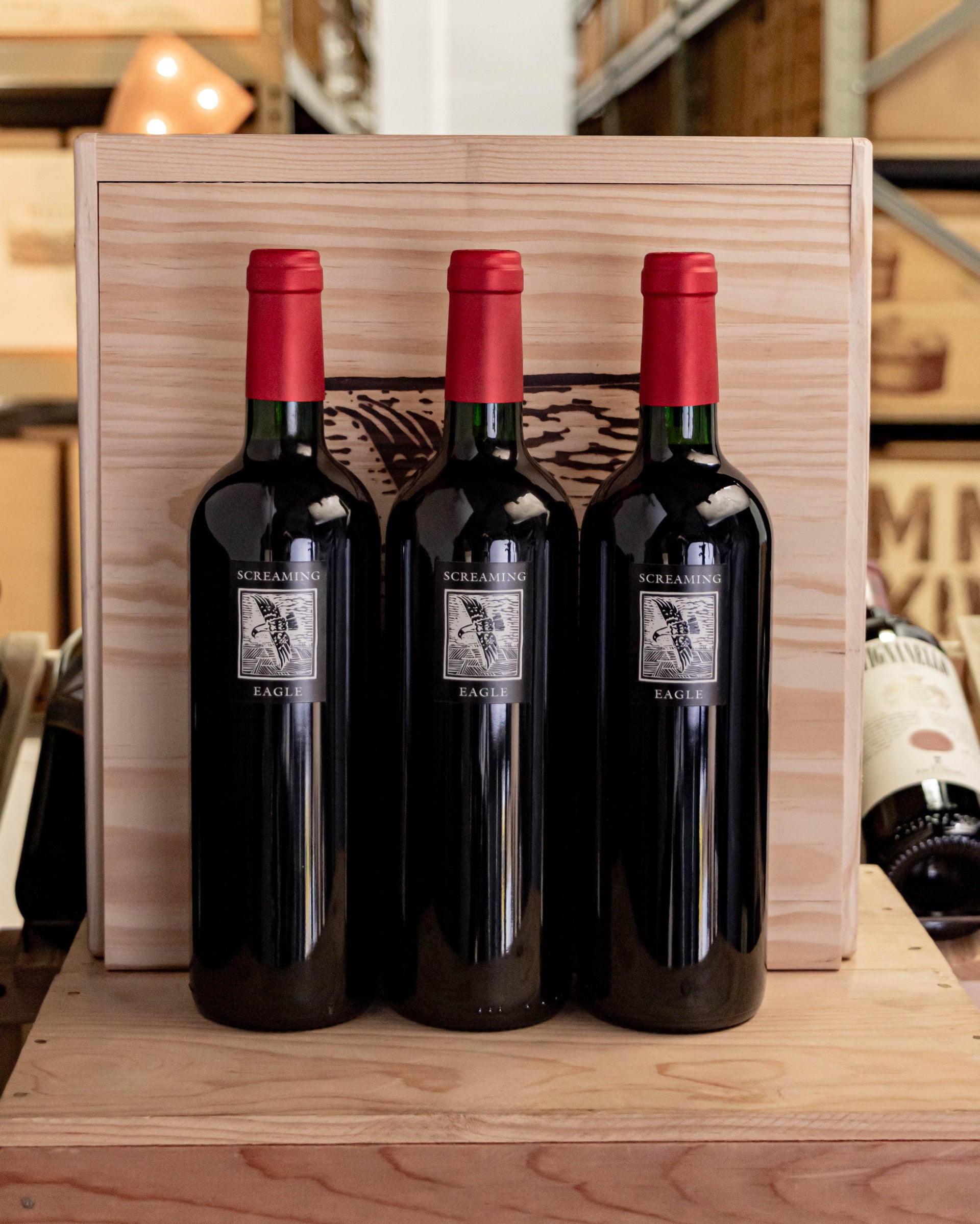 Screaming Eagle Cabernet Sauvignon Oakville Napa Valley 2016 (3pk) (OWC) light label condition issue
